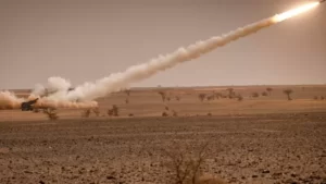 Gantaal uu Mareykanku leeyahay oo noociisu yahay M142 HIMARS