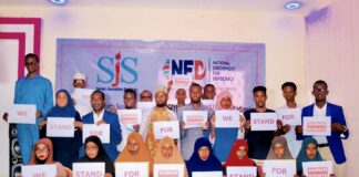 Wariyayaasha dhameystay tababarka habka tebinta wararka xuquuqda aadanaha. | SAWIRKA/SJS.
